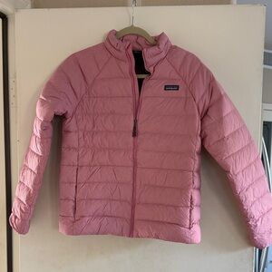Patagonia Kids Light Pink Puffer Coat